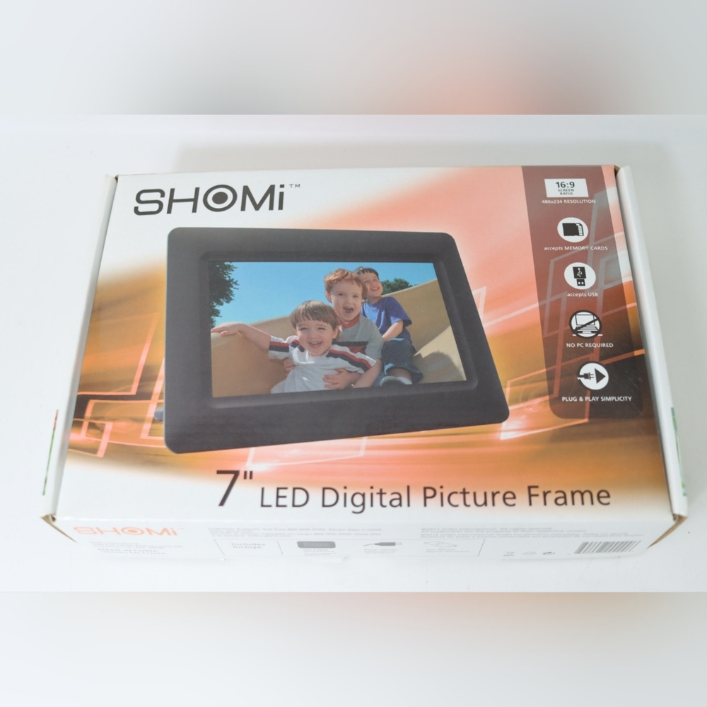 SHOMI 7" LED Digital Picture Frame